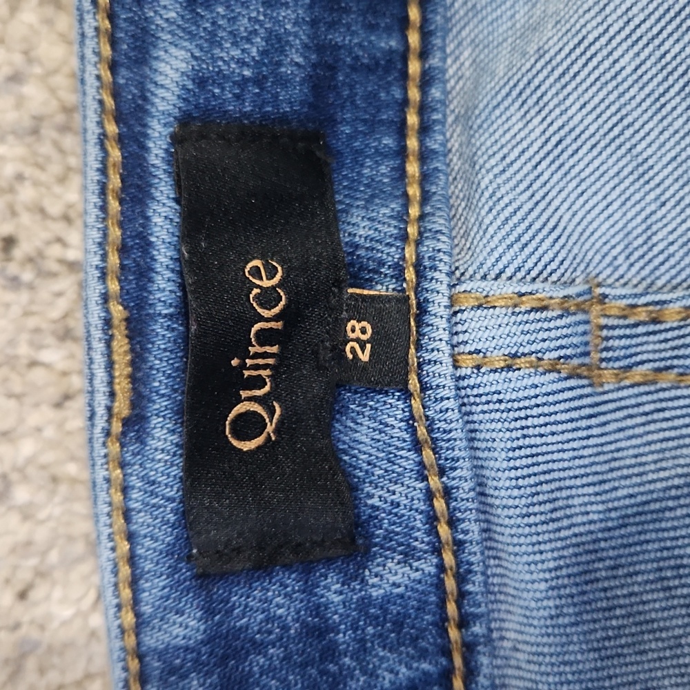 Quince Women's Straight Leg Jeans - Blue - Picture 7 of 10